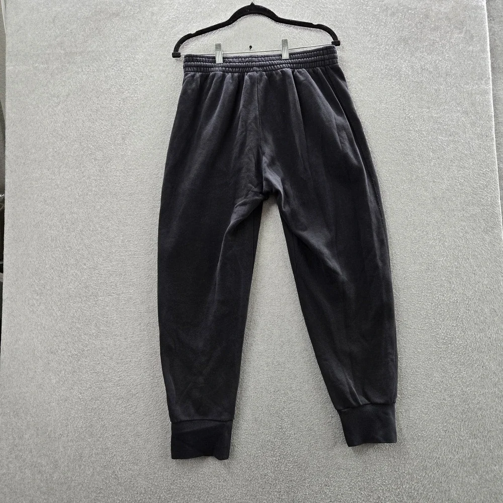 Jordan Men Pants‎ M Black Embroidered Jogger Y2K Fleece  Logo Jumpman